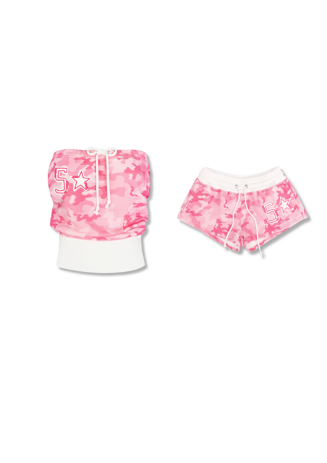 Viraler Cropped Tracksuit short