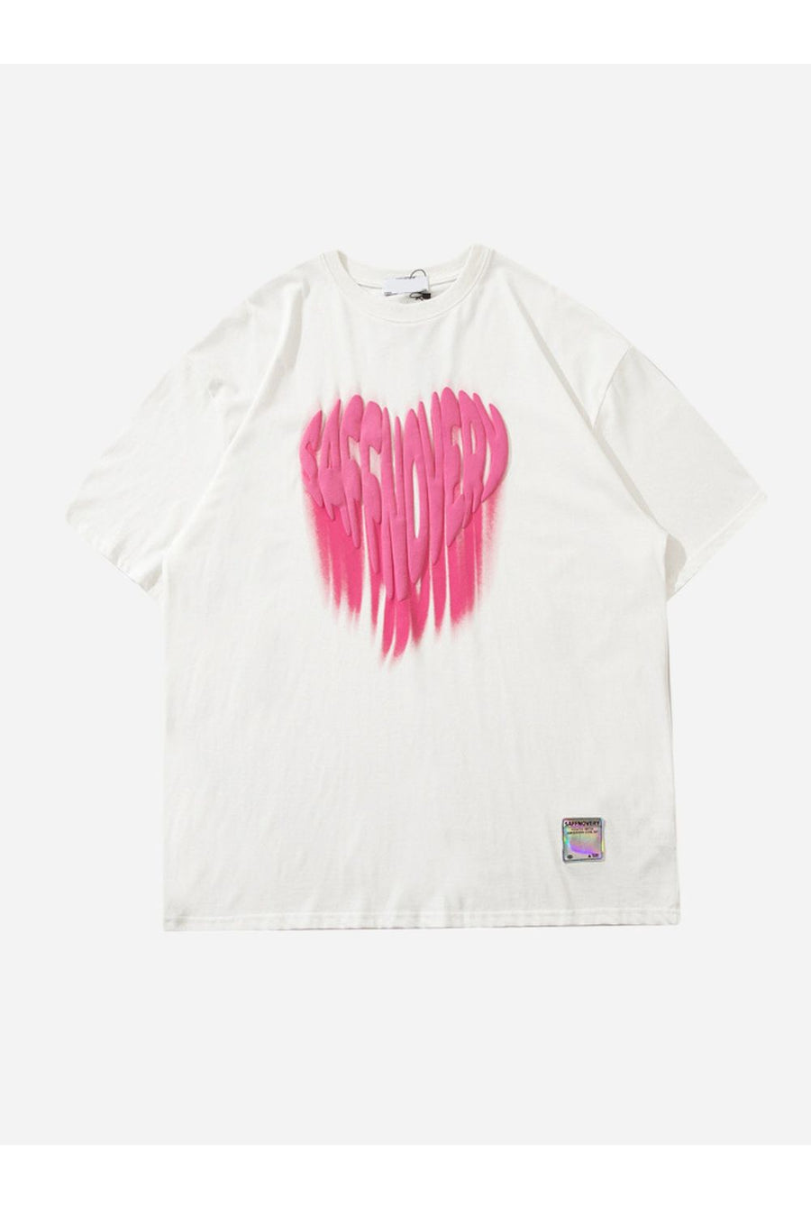 T-SHIRT MIT HERZDRUCK