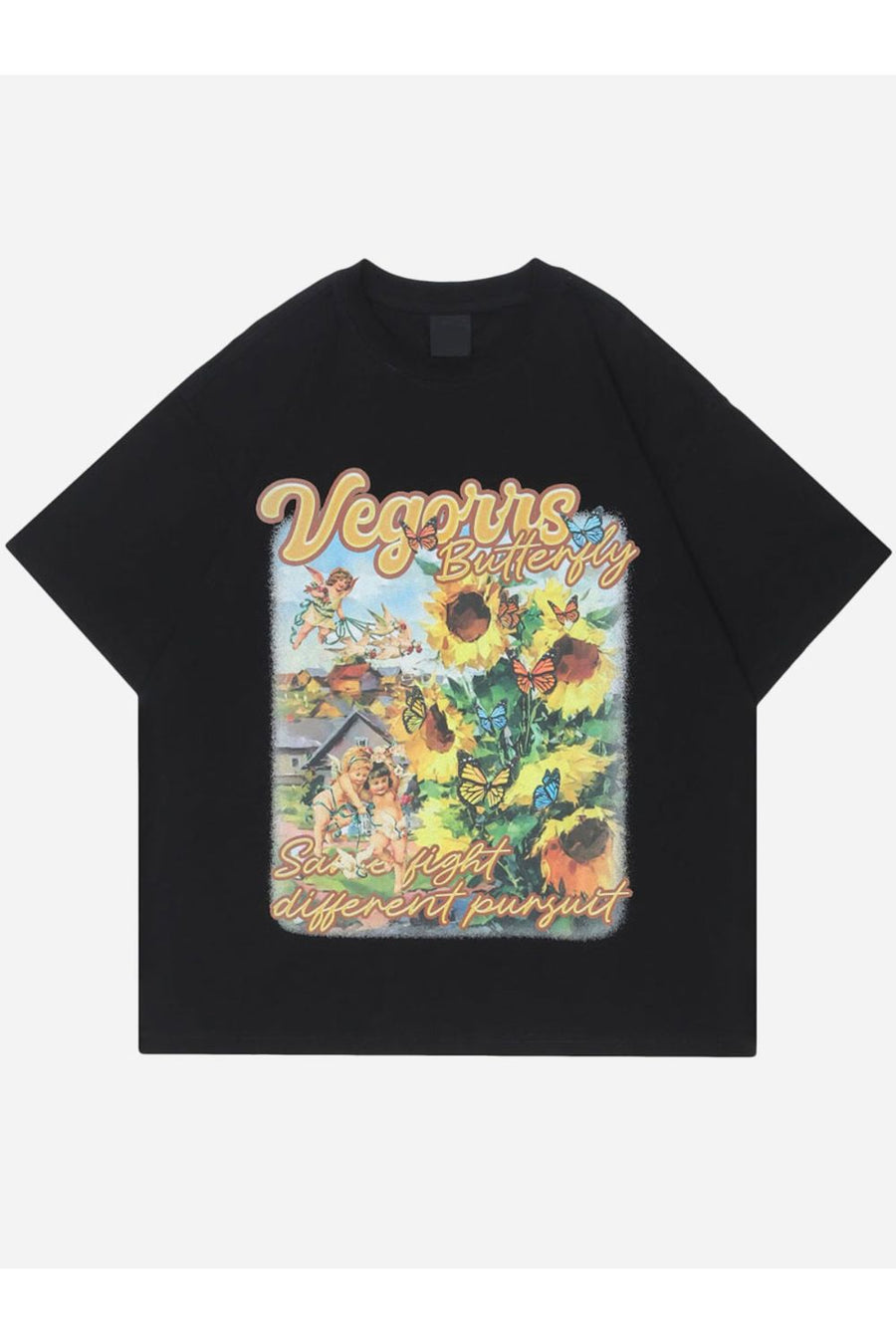 T-SHIRT MIT VEGONNS-DRUCK