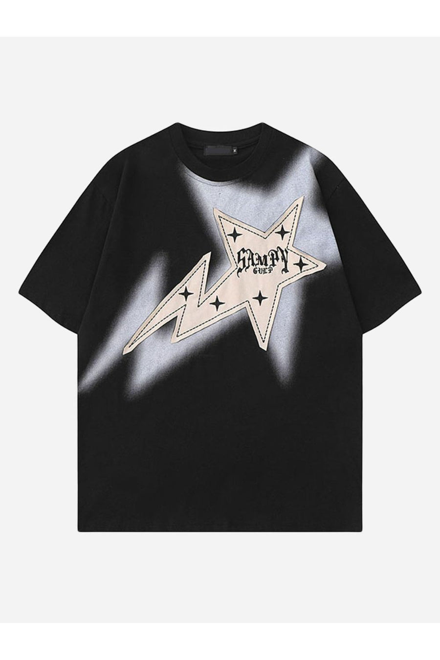 T-SHIRT MIT STERNSTRICKWAREN