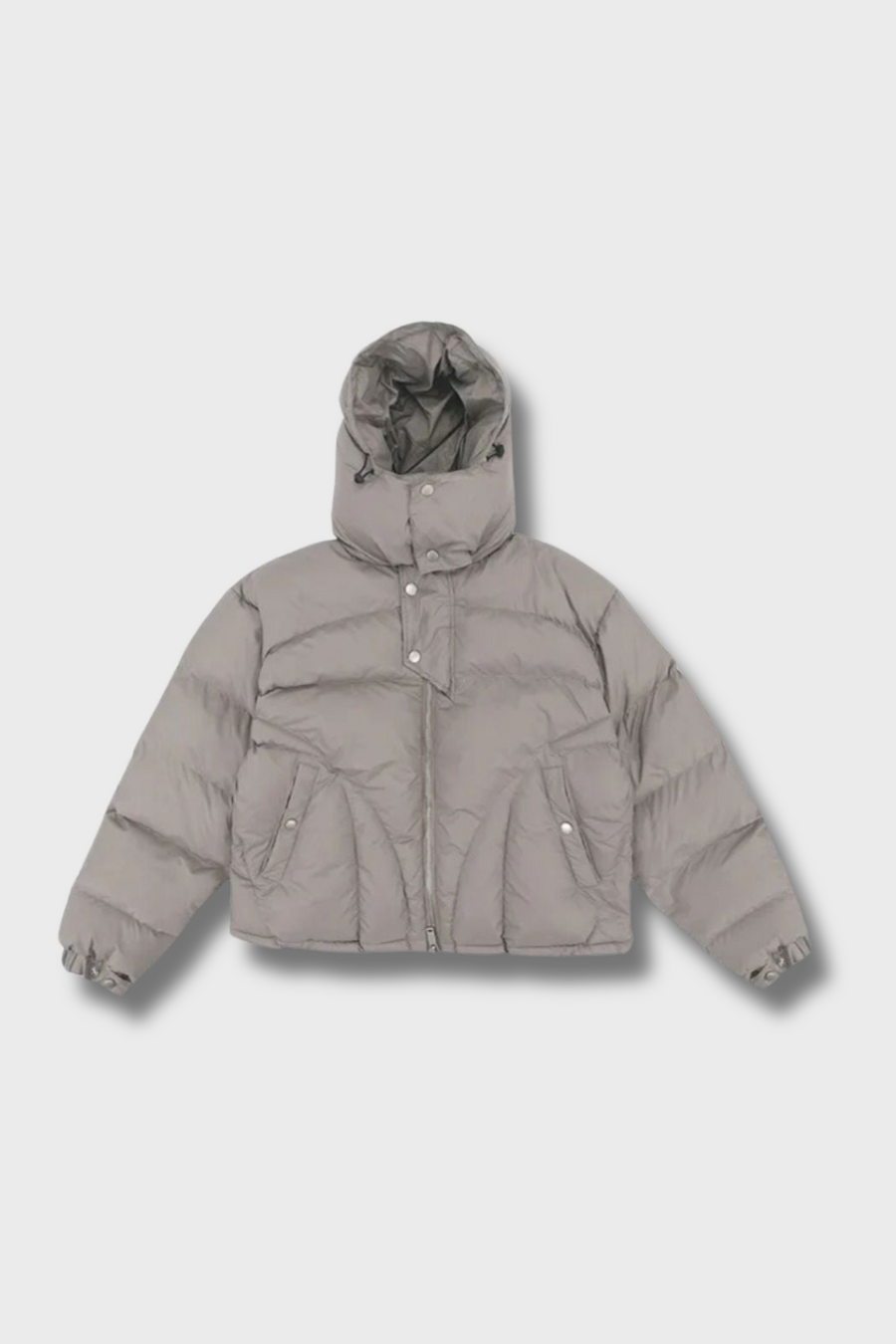 'Y2K' PUFFERJACKE MIT KNOPFLEISTE