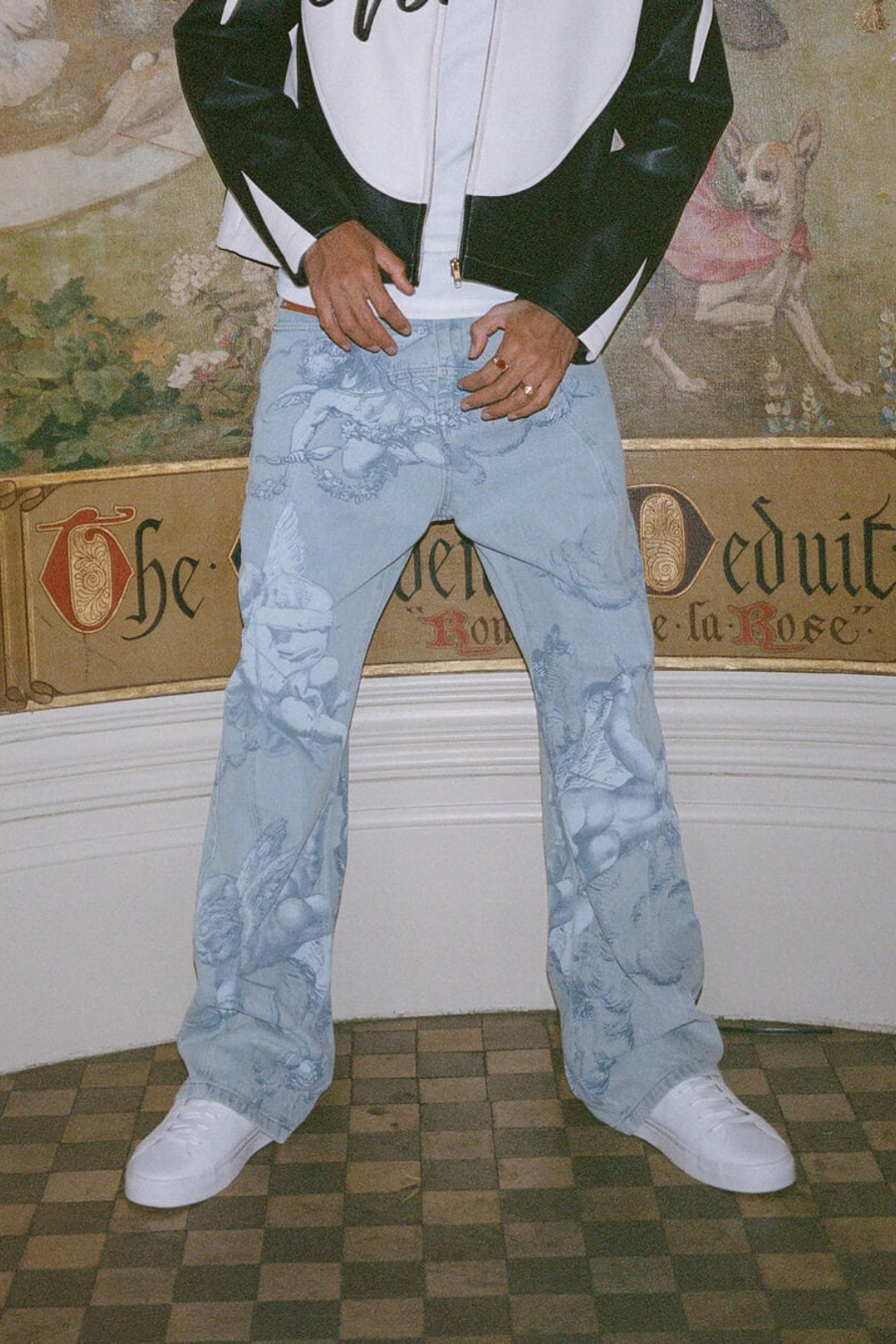 'CUPIDO' GEWASCHENE BAGGY-JEANS