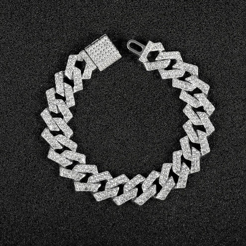 Iced Out Bracelet - Silber