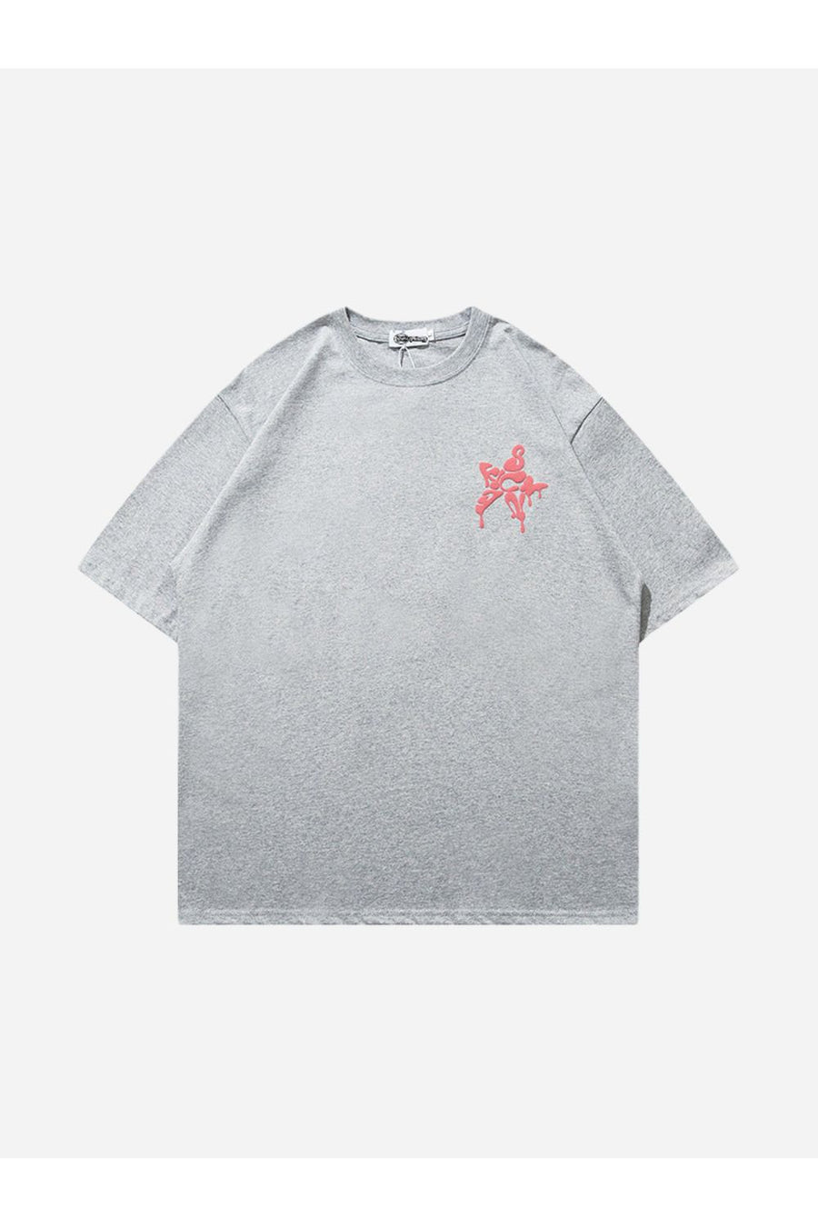 T-SHIRT MIT PUFFERSTERN-DRUCK