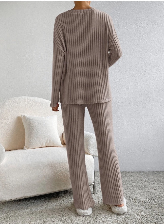 Cozy Chic Rippdstrick-Set