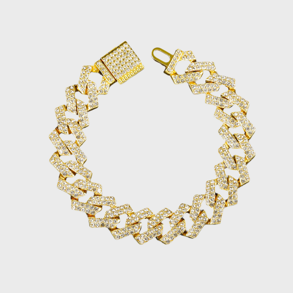 Iced Out Bracelet - Gold