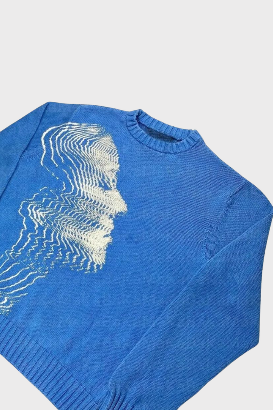 'VIBRATIONS' GRAFIK STRICKPULLOVER