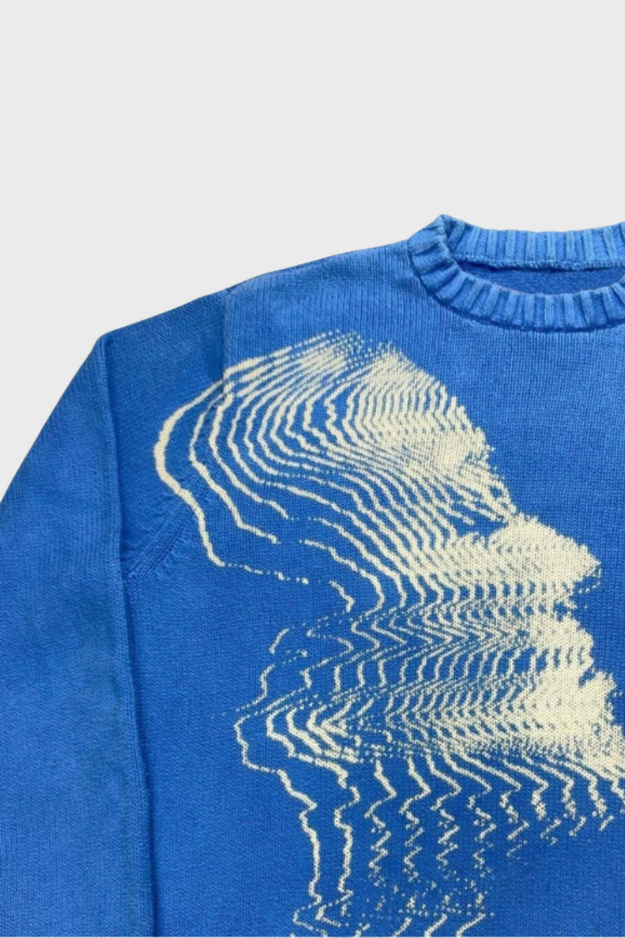 'VIBRATIONS' GRAFIK STRICKPULLOVER