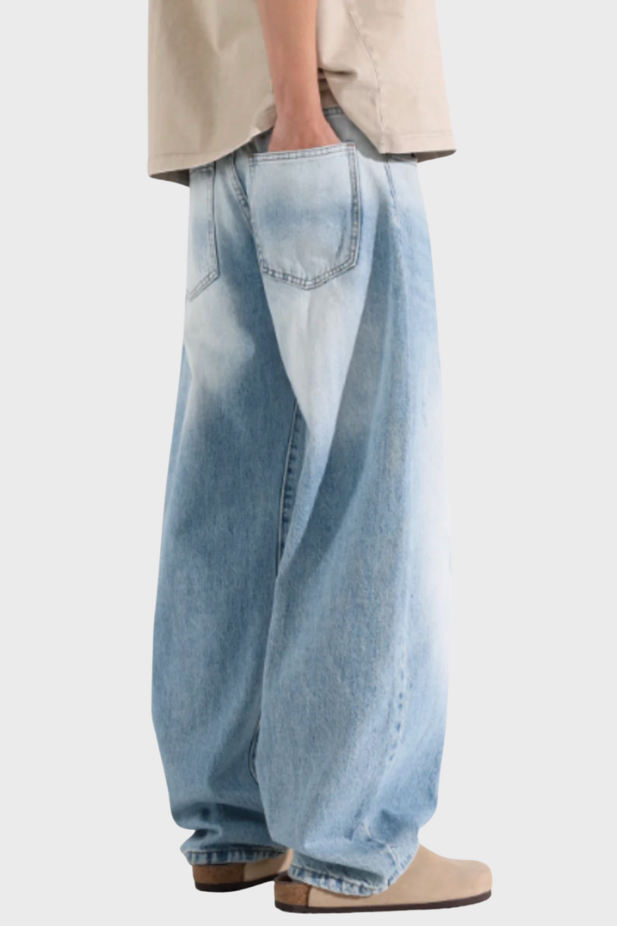 'VANGUARD' BLAU & WEISSE SCIMITAR JEANS