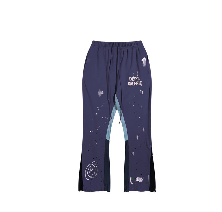 Flared Jogger mit Kleksen