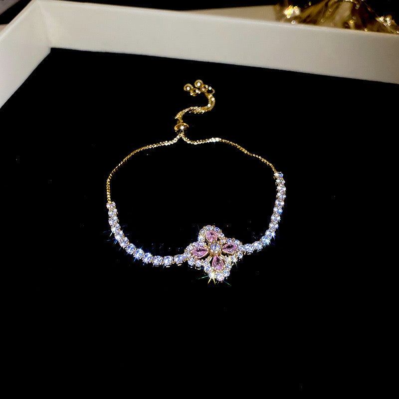 Whisper – Blush Bow Bracelet