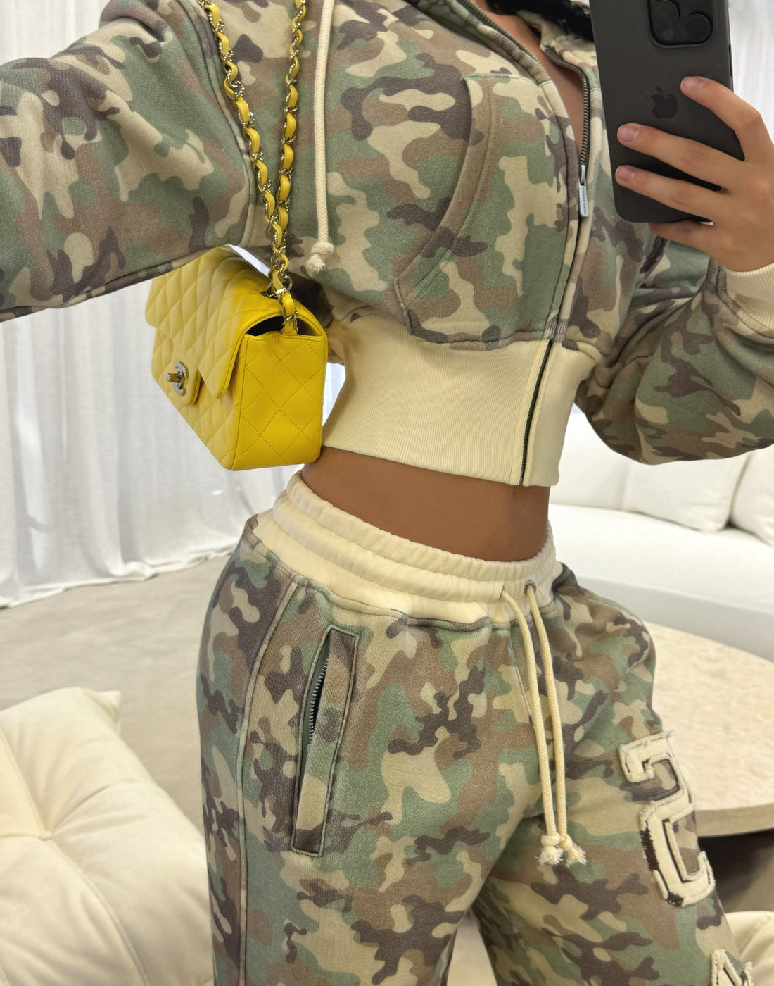 CAMO TRACKIE - MILITARY GREEN & PINK