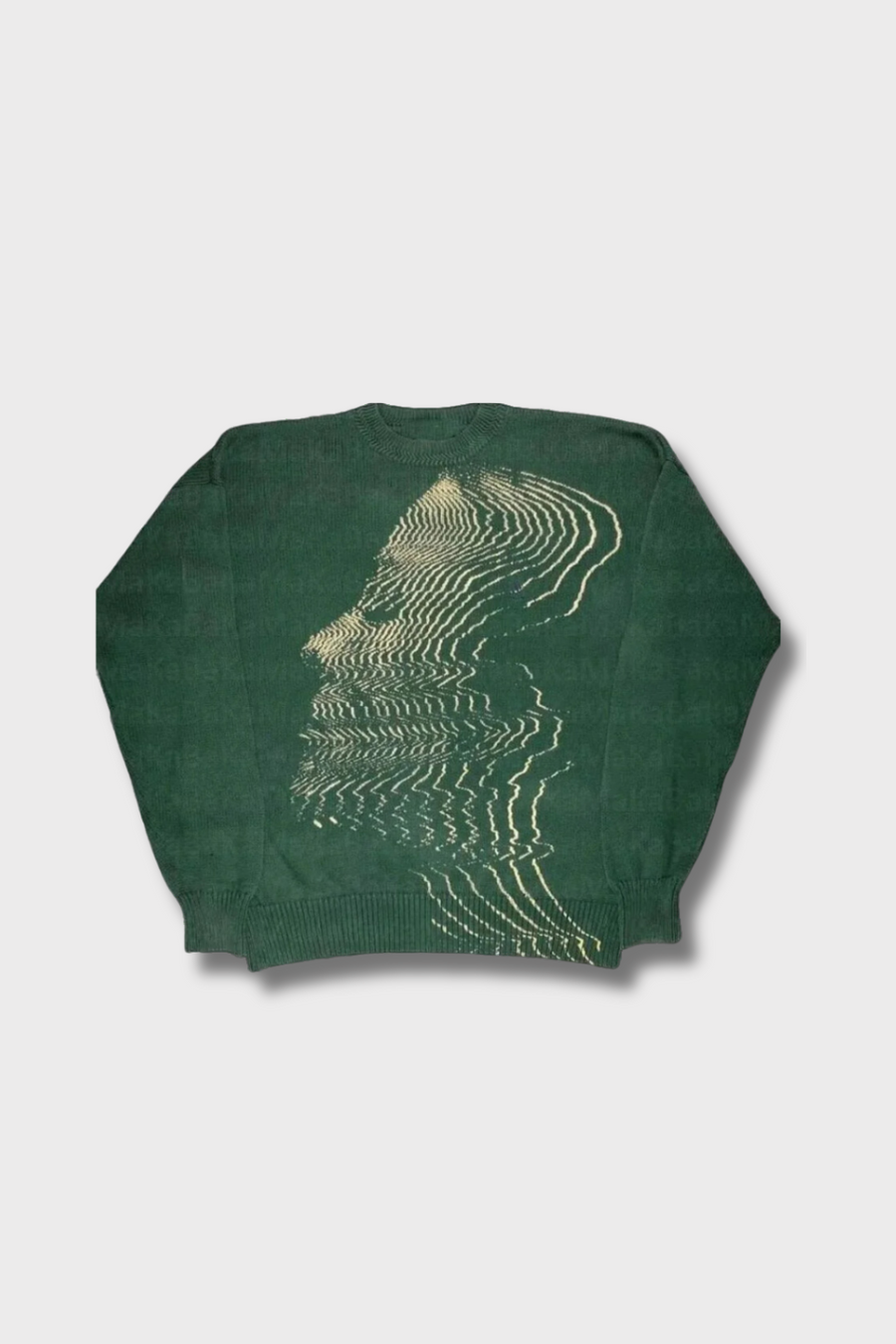 'VIBRATIONS' GRAFIK STRICKPULLOVER