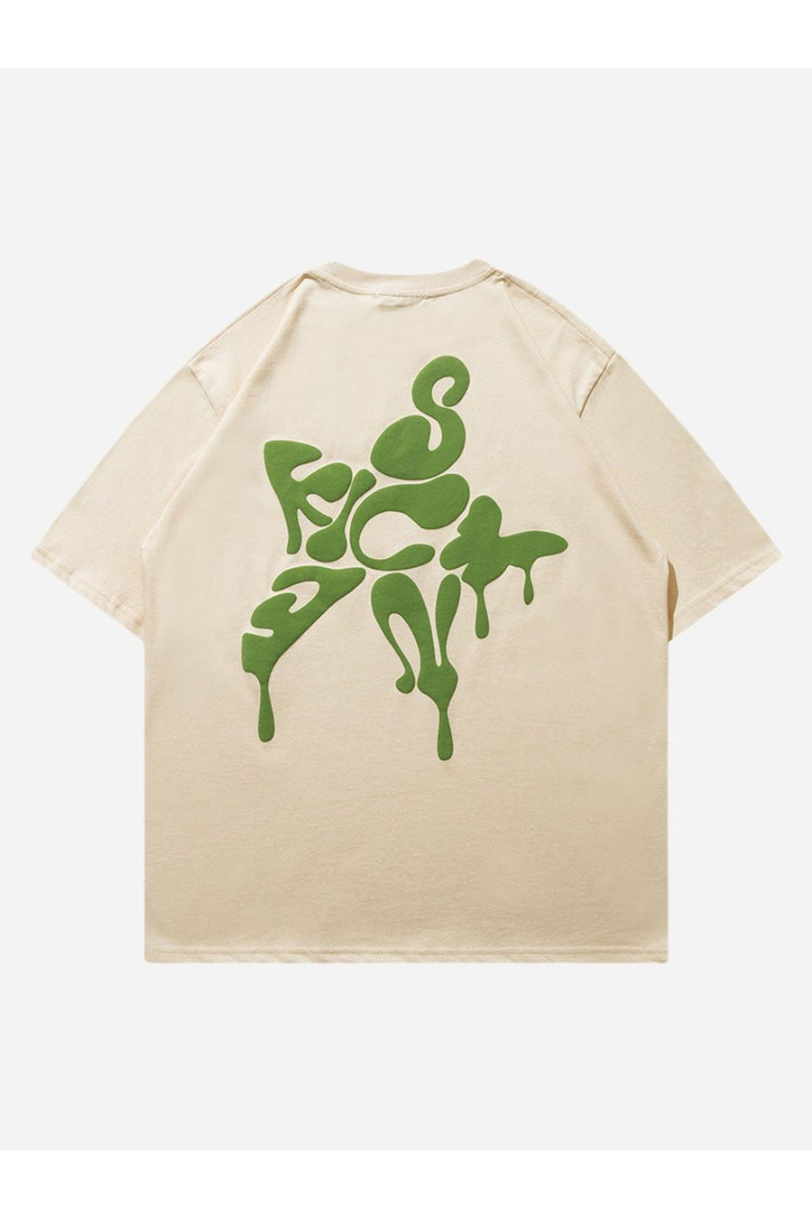 T-SHIRT MIT PUFFERSTERN-DRUCK