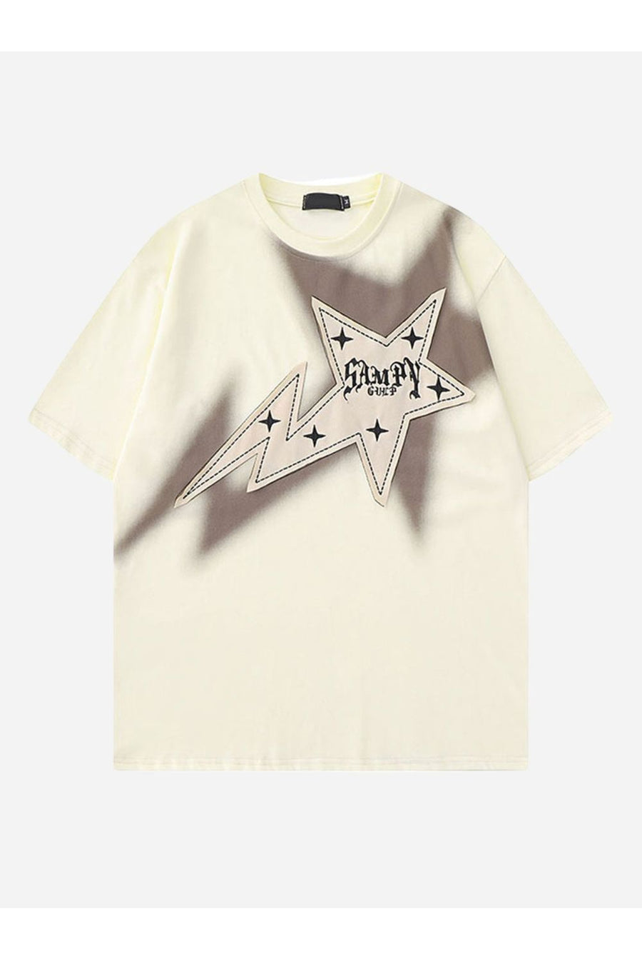 T-SHIRT MIT STERNSTRICKWAREN