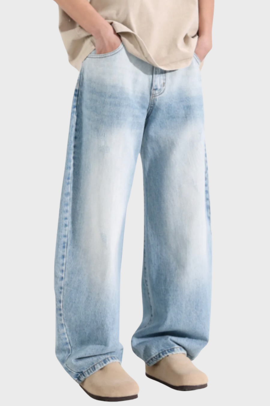 'VANGUARD' BLAU & WEISSE SCIMITAR JEANS