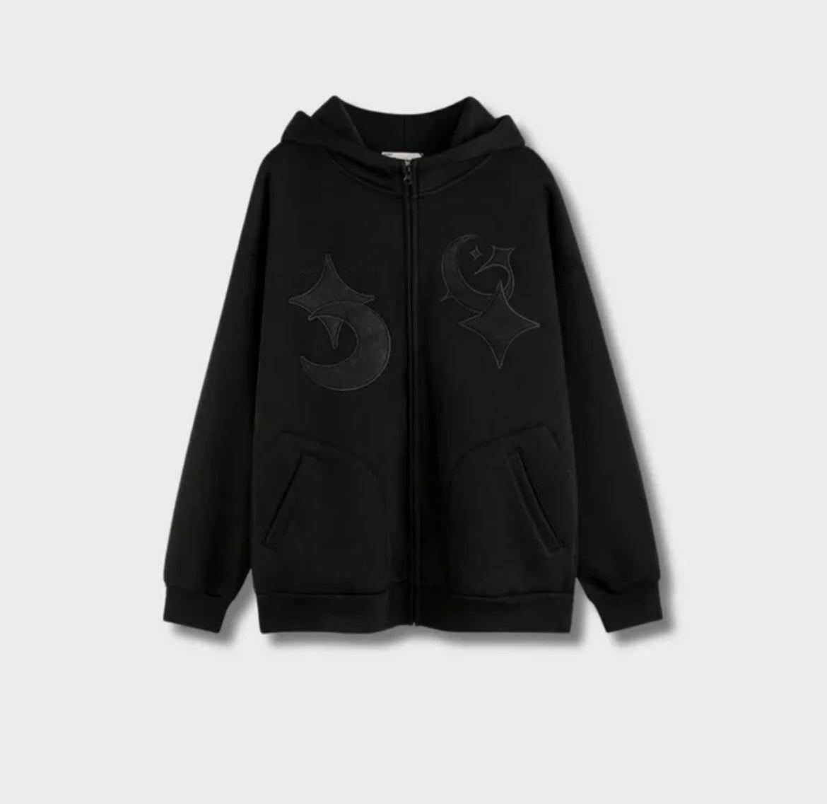 Patch Zip-Hoodie