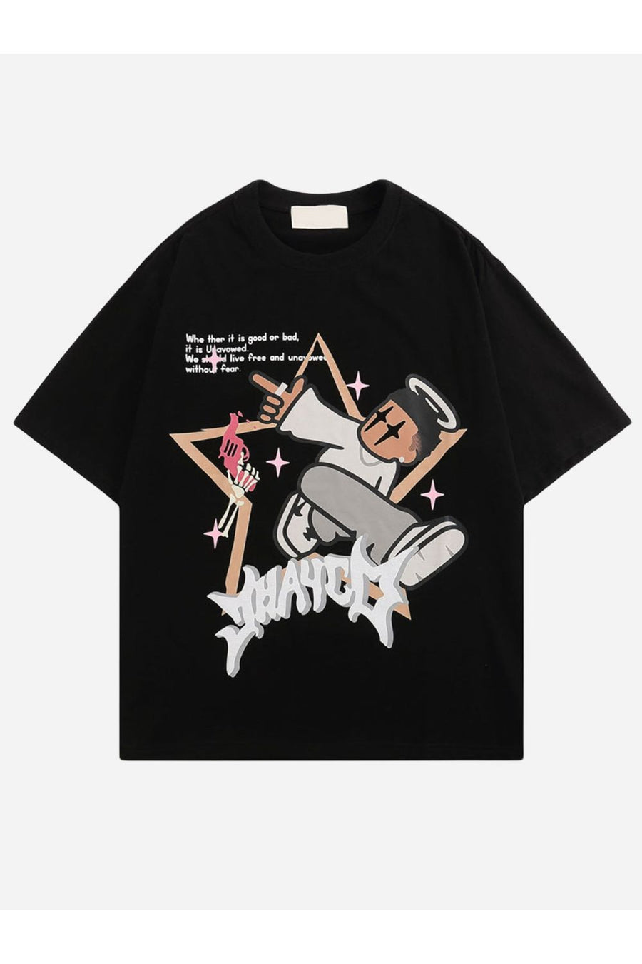 T-SHIRT MIT SPRUNGDRUCK