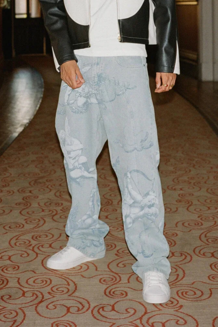 'CUPIDO' GEWASCHENE BAGGY-JEANS