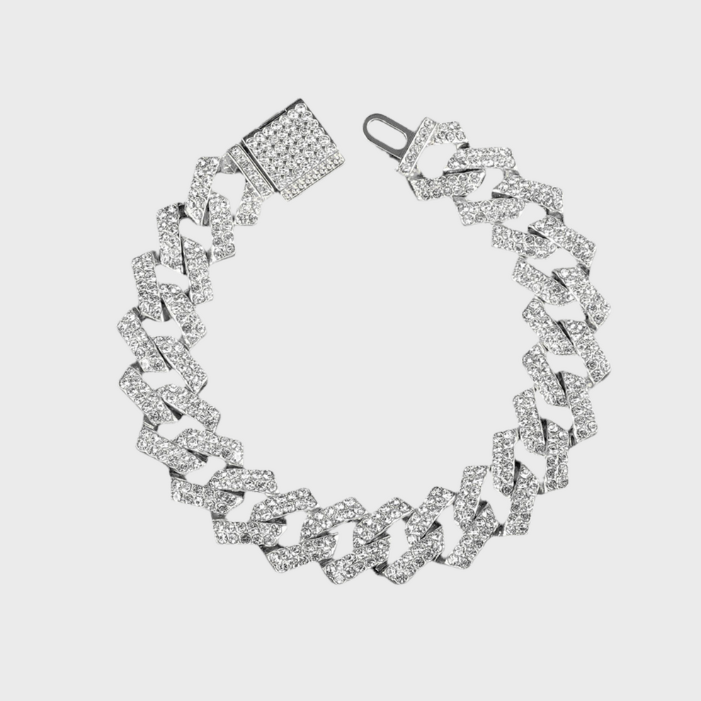 Iced Out Bracelet - Silber