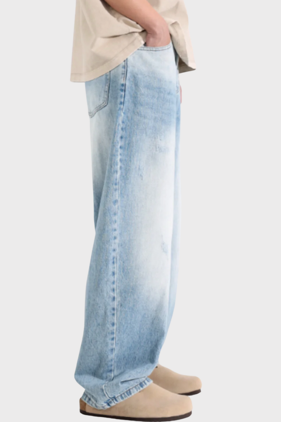 'VANGUARD' BLAU & WEISSE SCIMITAR JEANS