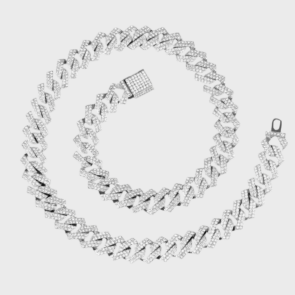 Iced Out Chain - Silver
