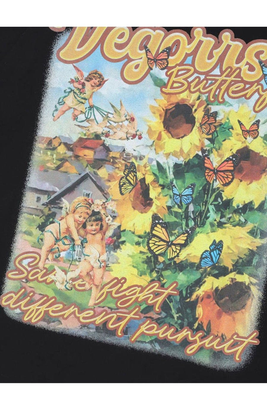 T-SHIRT MIT VEGONNS-DRUCK