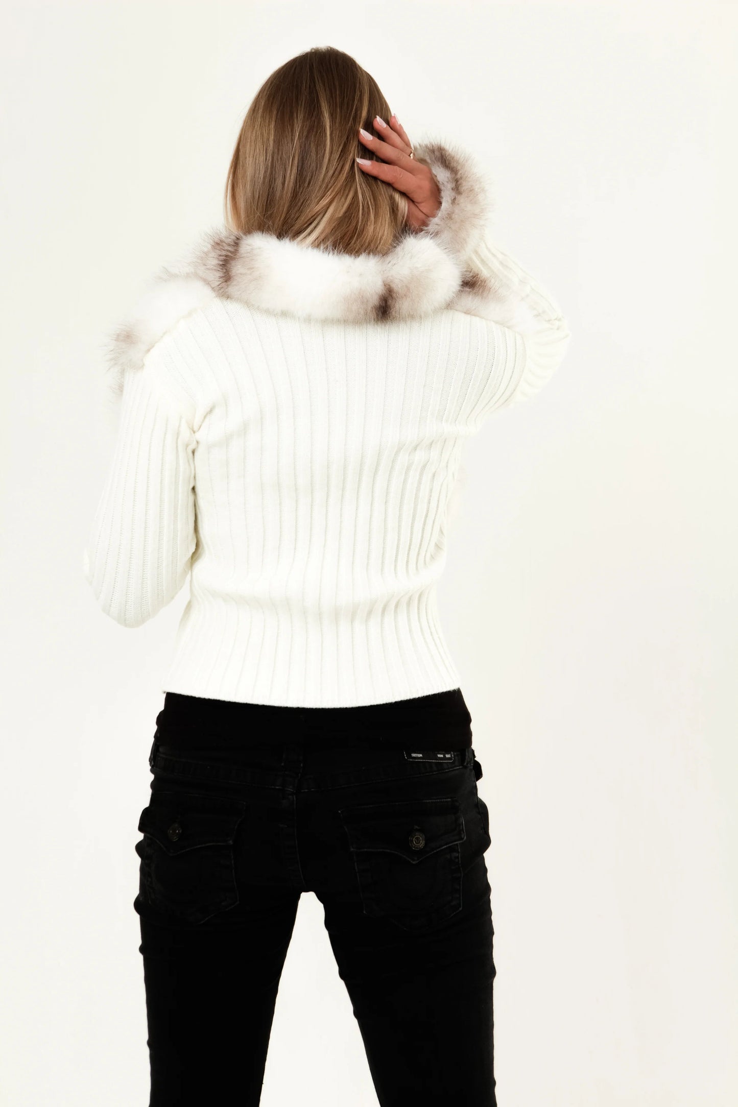 Cardigan mit Fell