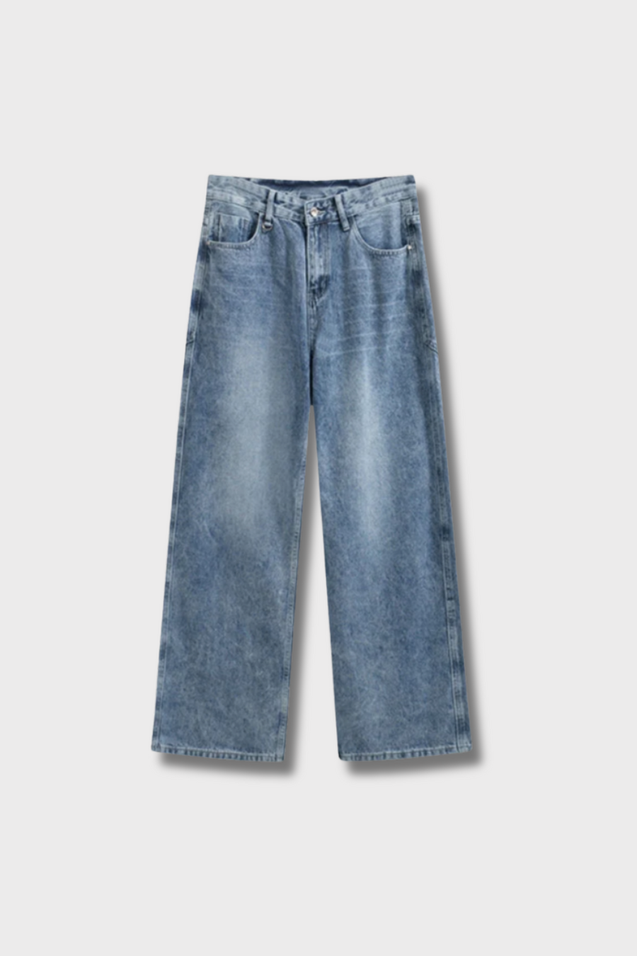 BAGGY DENIM JEANS - GRAU/BLAU