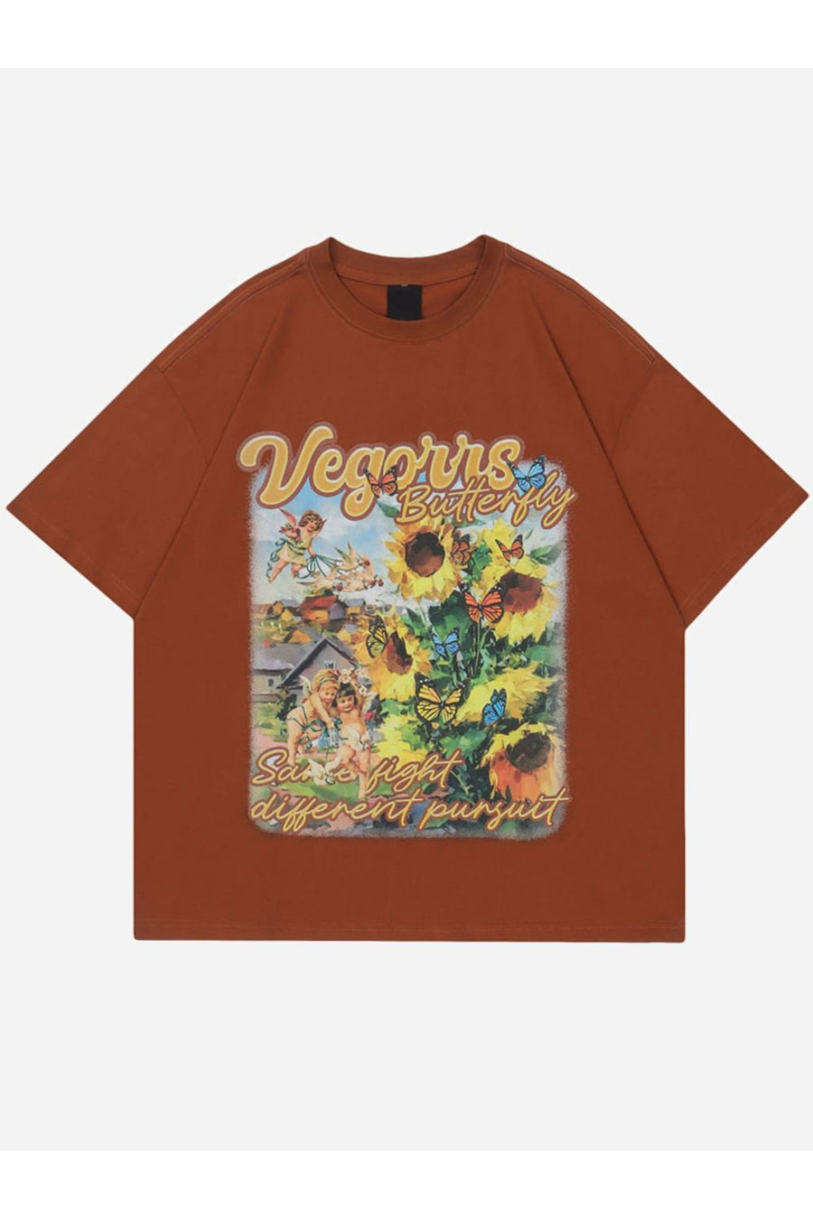 T-SHIRT MIT VEGONNS-DRUCK