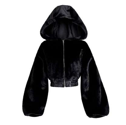 black fleece jumper