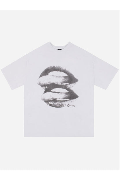 T-SHIRT MIT LIPPENPRINT