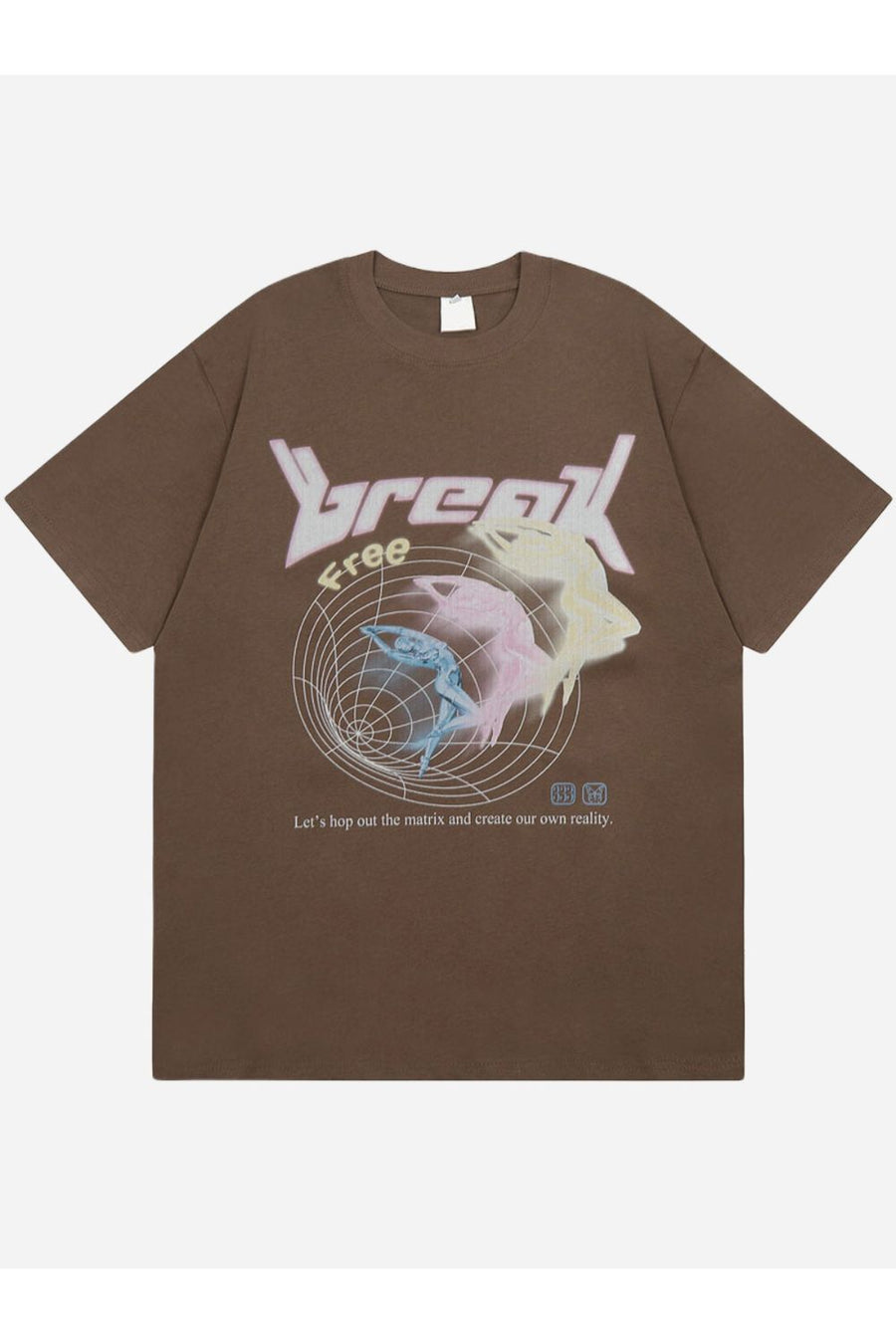 T-SHIRT MIT BREAK-DRUCK