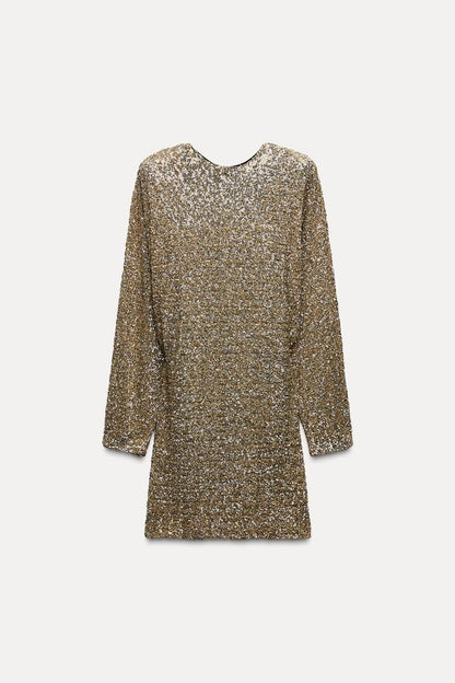 Goldenes Glitzer Kleid