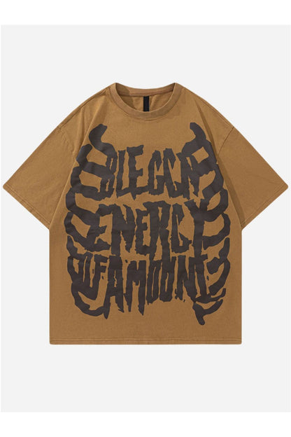 T-SHIRT MIT BLEGGN-DRUCK