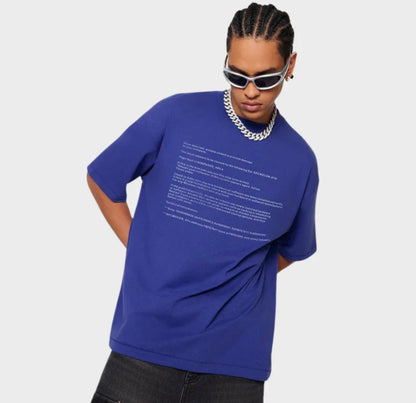 Printed Text T-Shirt