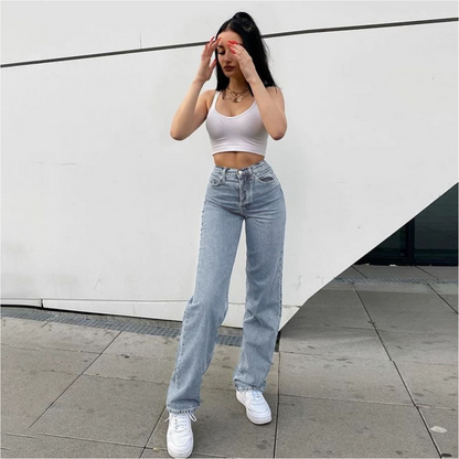 Butterfly-Print Jeans