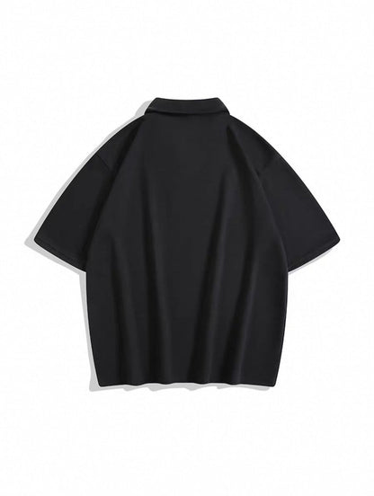 Oversized Polo Shirt mit Reißverschluss - Herren