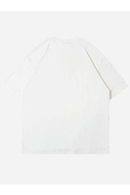 T-SHIRT MIT SKATEBOARD-DRUCK