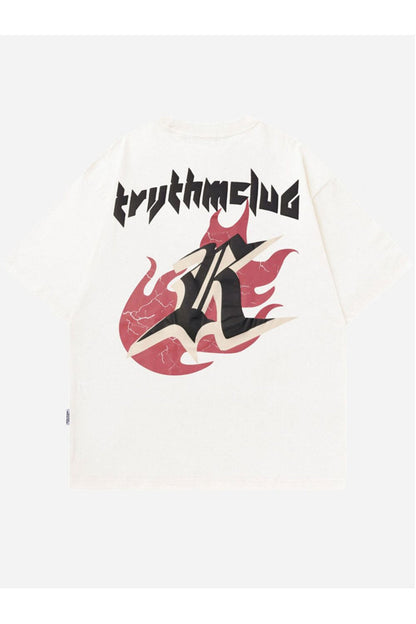 T-SHIRT MIT R-DRUCK
