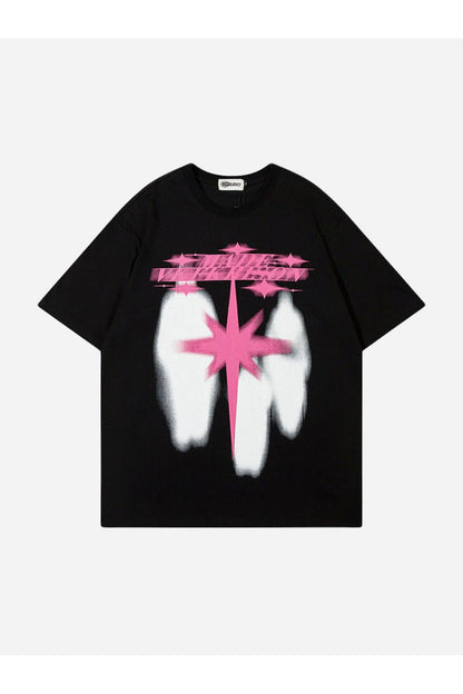 T-SHIRT MIT STERNENPRINT