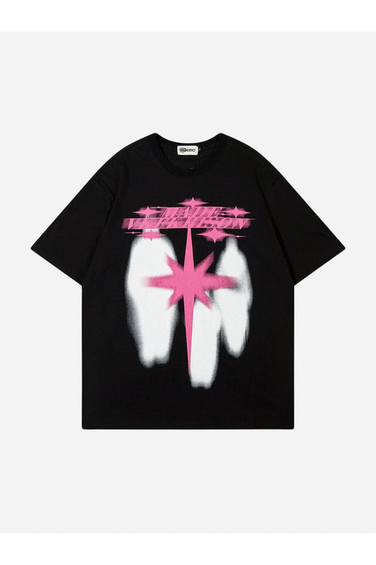 T-SHIRT MIT STERNENPRINT