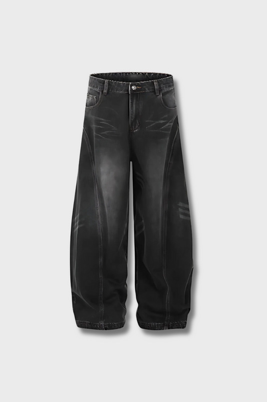 'ROGUE' GEWASCHENEN, VERWASCHENEN, WEITEN JEANS