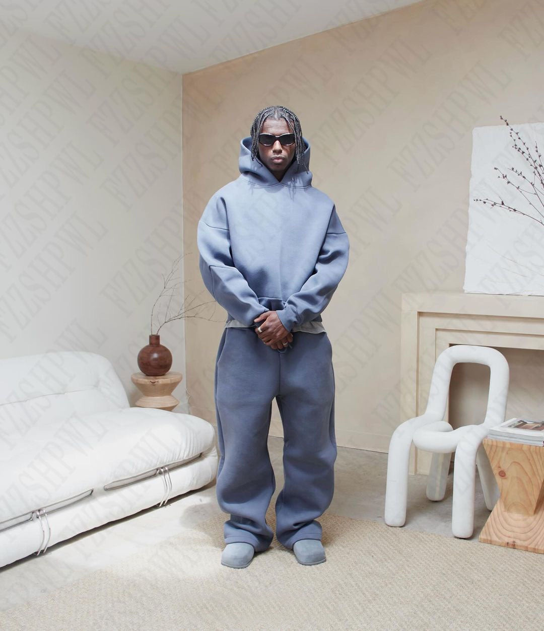 Oversized Heavyweight Hoodie & Sweatpants Tracksuit