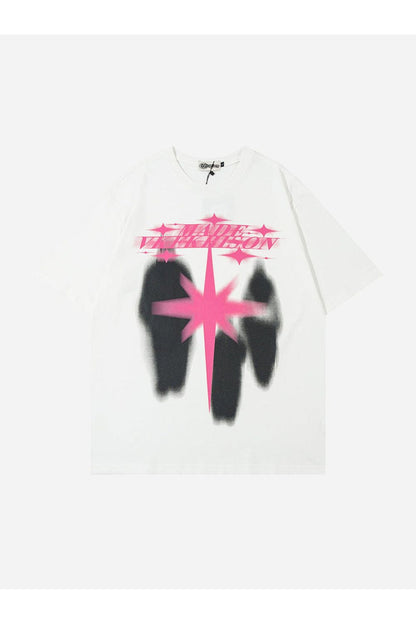 T-SHIRT MIT STERNENPRINT