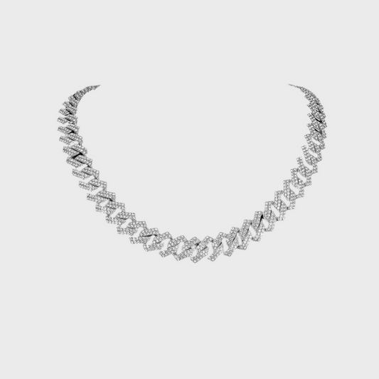 Iced Out Chain - Silver
