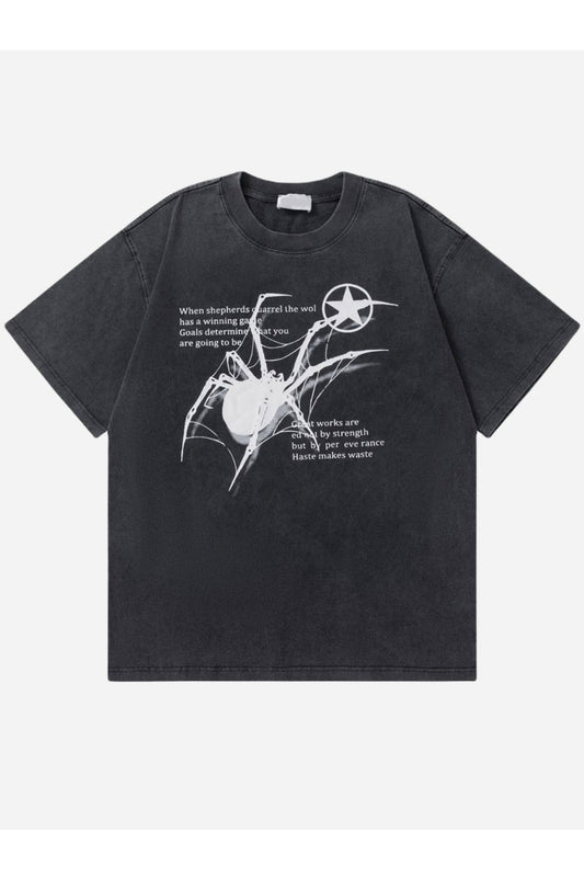T-SHIRT MIT SPYDER-DRUCK