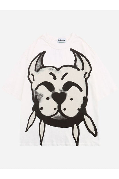 T-SHIRT MIT HUNDEDRUCK