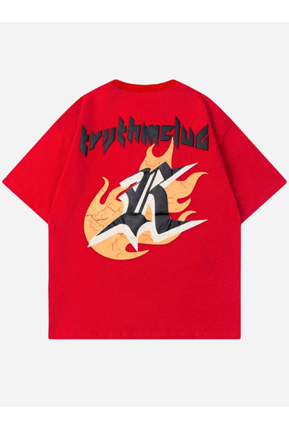 T-SHIRT MIT R-DRUCK