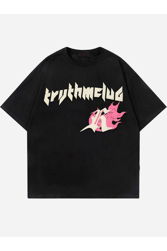 T-SHIRT MIT R-DRUCK